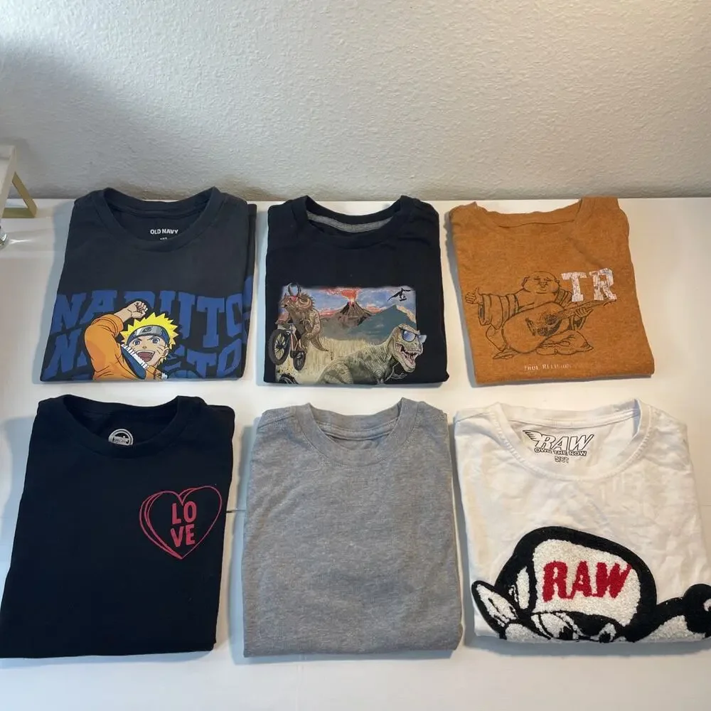 Huge Boys Lot 12 Pcs Size 6-7 T-Shirts True Religion Old Navy Fresh Beats Raw
